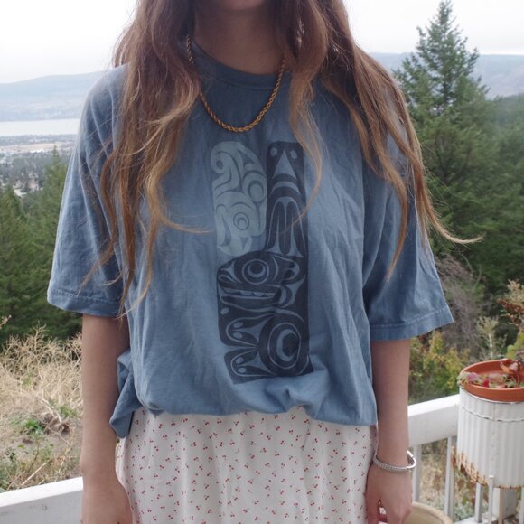 Big Over Sized T-Shirt Native Northwest - Picture 1 of 6